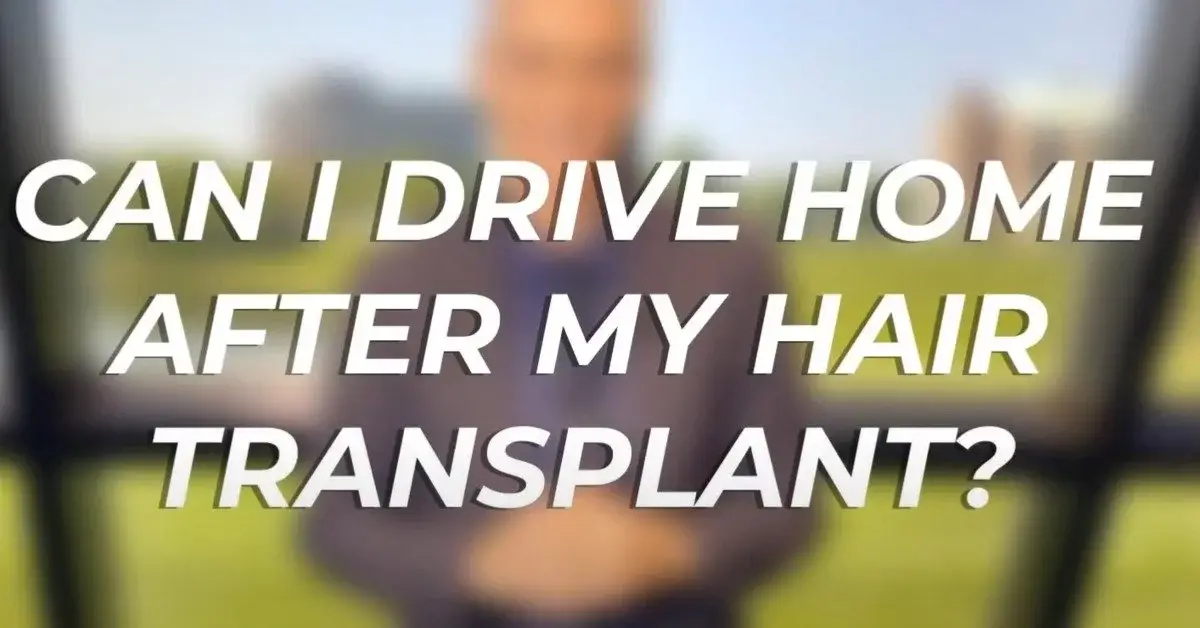 Can i drive after hair transplant